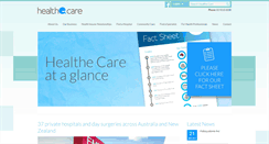 Desktop Screenshot of healthecare.com.au