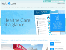 Tablet Screenshot of healthecare.com.au